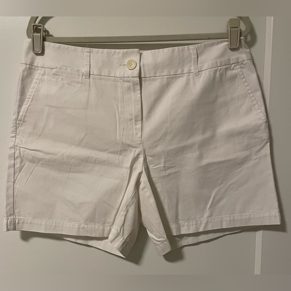 NWT LOFT The Riviera Short 6”, White, Size 12